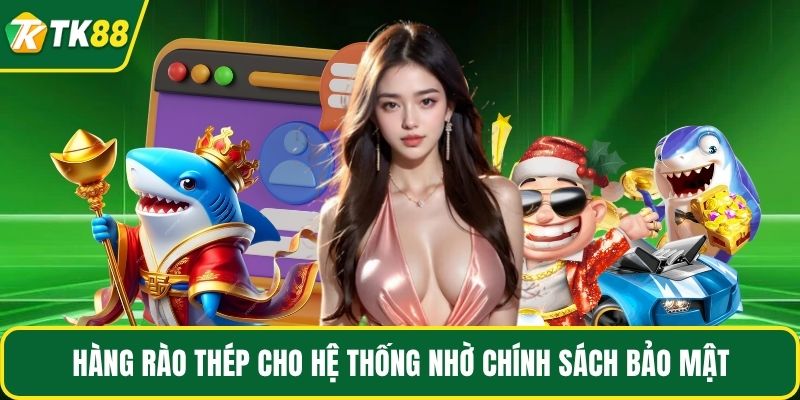 Hàng rào thép cho hệ thống nhờ chính sách bảo mật